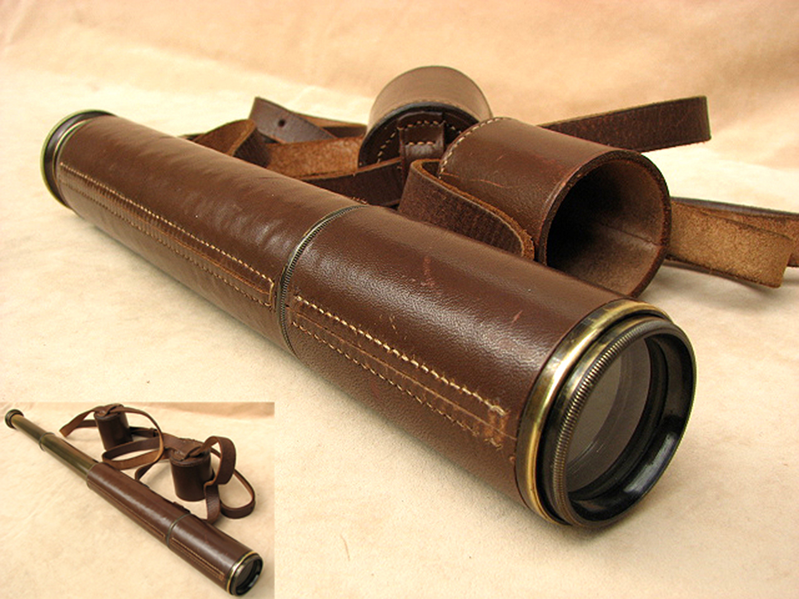 Denhill de Luxe 3 draw field telescope made by Broadhurst Clarkson